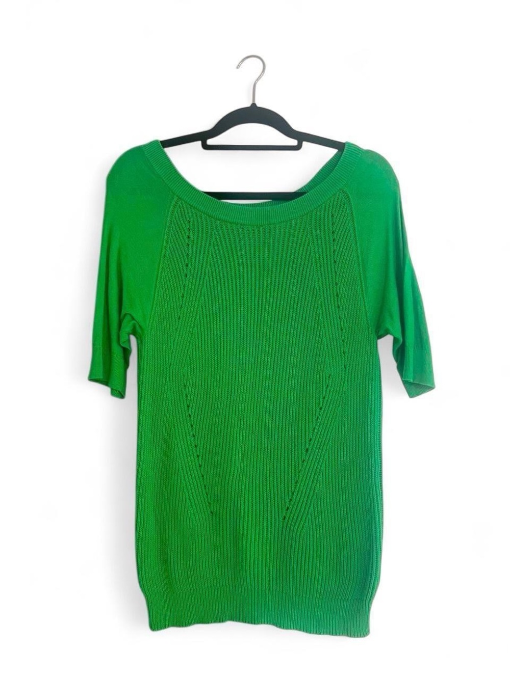 Worthington Green Women's Short-Sleeve Knit Sweater